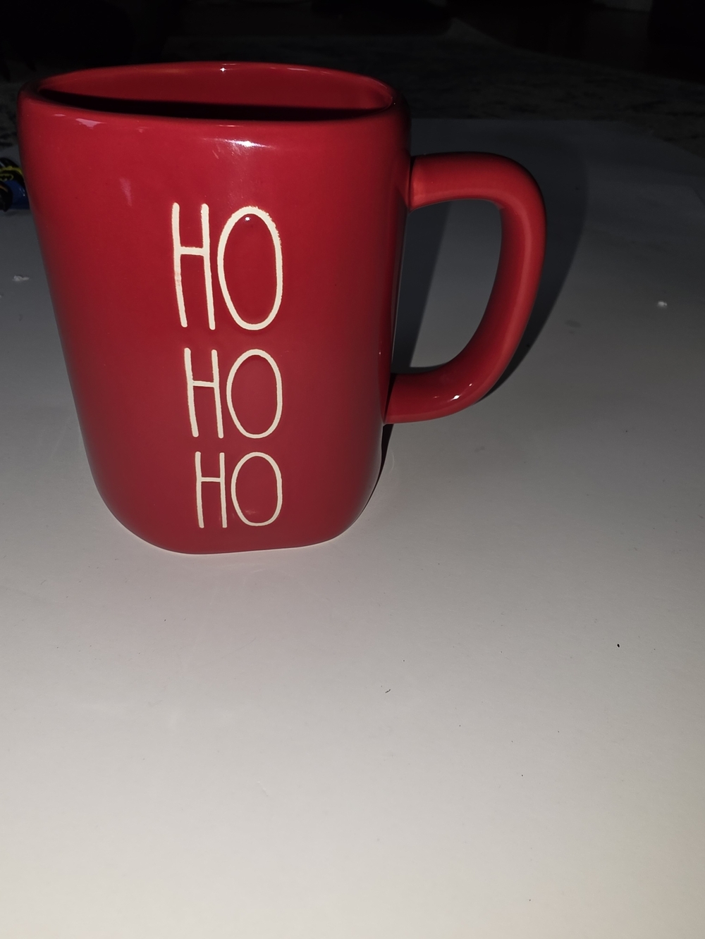 RAE Dunn Red 'HO HO HO' Ceramic Holiday Mug
